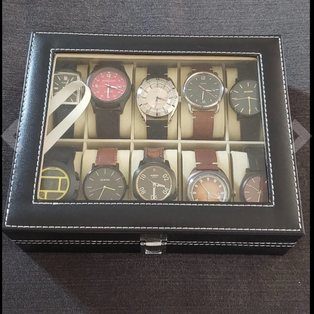 10 Watch leather display case organizer